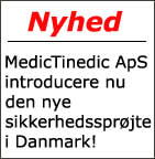 MedicTinedic ApS introducere nu den nye sikkerhedssprøjte i Danmark!